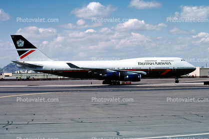 Boeing 747-436, British Airways BAW, 747-400 series, RB211-524G, RB211