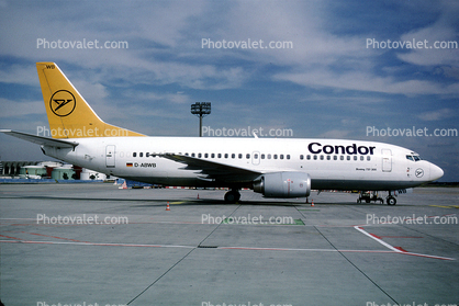 D-ABWB, Boeing 737-330, Condor Airlines, 737-300 series, CFM56-3B2, CFM56