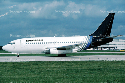 G-CEAI, European Airlines EAL, Boeing 737-229, 737-200 series