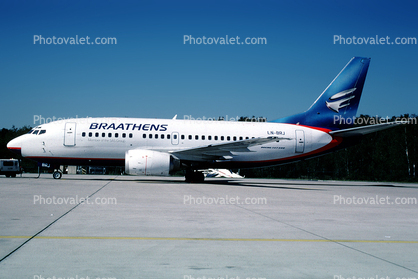 LN-BRJ, Braathens, Boeing 737-505, 737-500 series, CFM56-3C1, CFM56