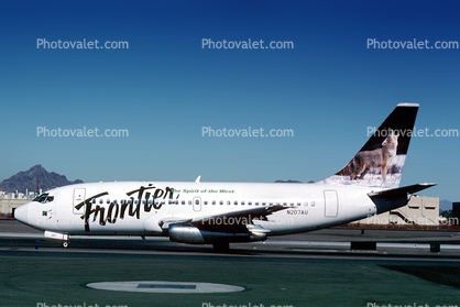 N207AU, Boeing 737-201, Frontier Airlines, 737-200 series