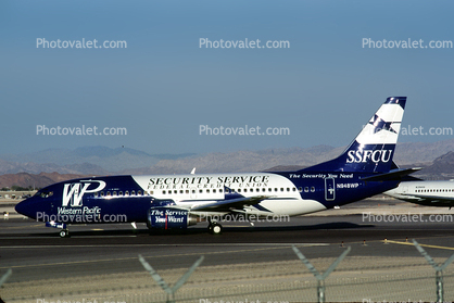 N948WP, Boeing 737-301, Western Pacific Airlines KMR, 737-300 series