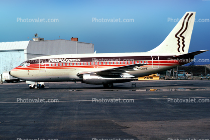 N408PE, Boeing 737-130, PEOPLExpress, 737-100 series, JT8D, JT8D-7A