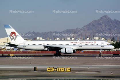 N908AW, Boeing 757-2G7, America West Airlines AWE, 757-200 series