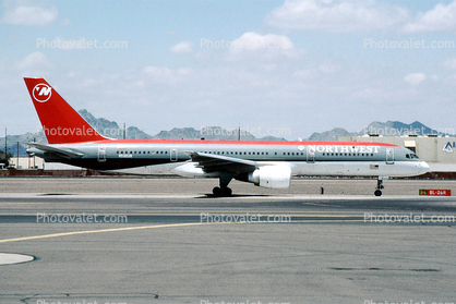 N532US, Boeing 757-251, Northwest Airlines NWA, 757-200 series, PW2037, PW2000