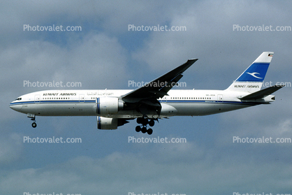 9K-AOA, Boeing 777-269ER, Kuwait Airways, LHR, 777-200 series