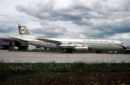 5A-DAK, Boeing 707-3L5C, ORY, Paris Orly Airport
