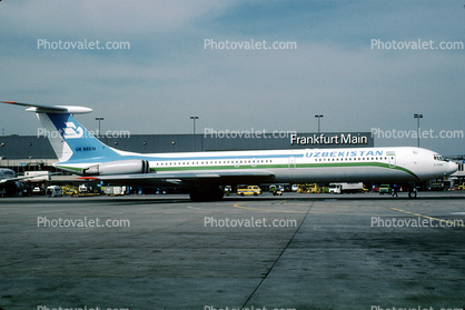UL-86574, Ilyushin Il-62M, Uzbekistan Airways, Frankfurt Main International Airport