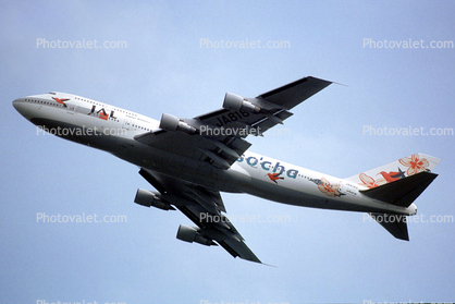 JA8183, Boeing 747-346SR, Japan Airlines JAL, JT9D-7R4G2, JT9D, 747-300 series