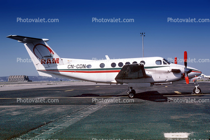CN-CDN, Beech 200 Super King Air, RAM Royal Air Maroc, PT6A