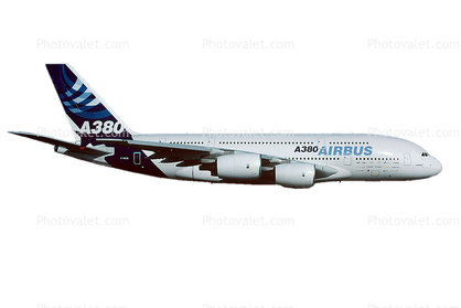 Airbus A380, photo-object, object, cut-out, cutout