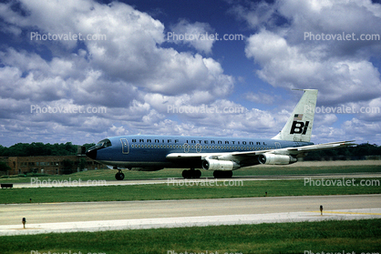 N108BN, Boeing 707-138B, Braniff International Airways, JT3D-3B sIII, JT3D