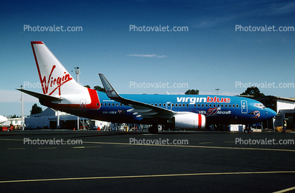 VH-VBY, Boeing 737-7FE, Virgin Blue Airlines, Virgin-ia Blue, 737-700 series, CFM56-7B24, CFM56