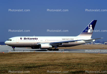 G-BRIF, Boeing 767-204ER, Britannia, CF6-80A2, CF6
