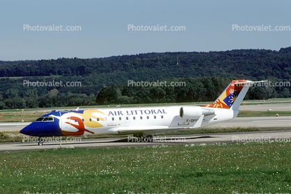 F-GPYR, CRJ-100ER, Air Littoral, (Tyrolean Airways), CF34-3A1, CF34