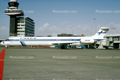 OH-LMT, Finnair, McDonnell Douglas MD-82, Schiphol International Airport, Amsterdam, JT8D-217C, JT8D