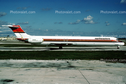 HB-IKL, McDonnell Douglas MD-82, northeastern Airlines, JT8D, JT8D-217C