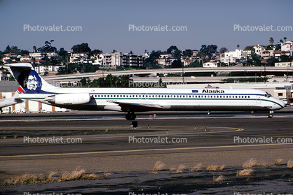 N933AS, McDonnell Douglas MD-83, Alaska Airlines ASA, JT8D, JT8D-217C