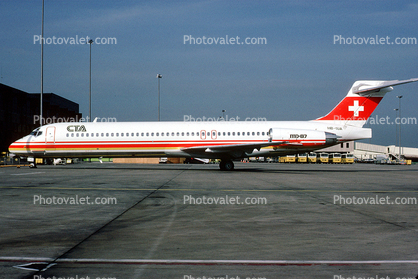HB-IUA, CTA, McDonnell Douglas MD-87, SwissAir, JT8D-217C, JT8D