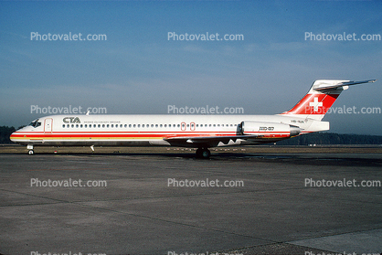 CTA, HB-IUA, MD-87, SwissAir, JT8D-217C, JT8D