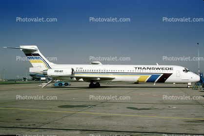 SE-DHI, Transwede Airlines TWE, McDonnell Douglas MD-87, JT8D, JT8D-219