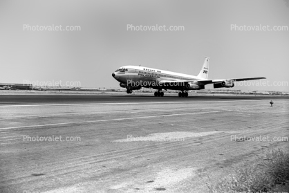 LAX, 707 taking-off, July 2 1958, 1950s