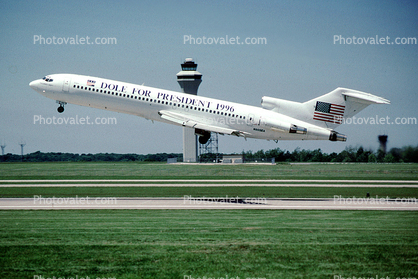 N805VA, Dole for President, Boeing 727-225(Adv), 727-200 series, 1996