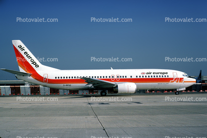 G-BPKE, air europe, Airlines, Boeing 737-4S3, 737-400 series