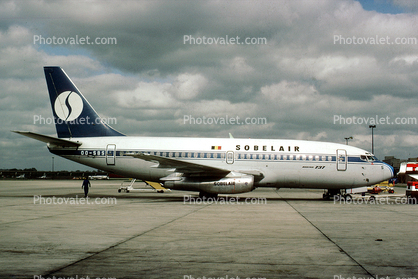 OO-SBS, Boeing 737-229, Sobelair, JT8D-15A engines, 737-200 series, JT8D
