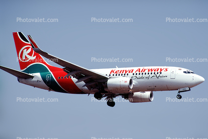 5Y-KQG, Kenya Airways, Boeing 737-7U8, 737-700 series, CFM56