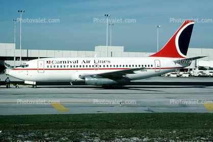 N161FN, Boeing 737-212, Carnival Airlines, 737-200 series