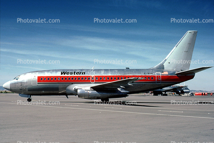 EI-BON, Boeing 737-2T4(A), Western Airlines WAL, JT8D-15, JT8D, 737-200 series