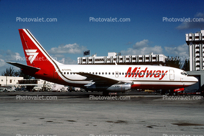 N709ML, Boeing 737-2H4, Midway Airlines MDW, 737-200 series, JT8D-9A s3
