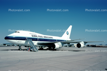 N4522V, Global Peace Ambassadors, Boeing 747SP-09, 747SP, JT9D-7A, JT9D