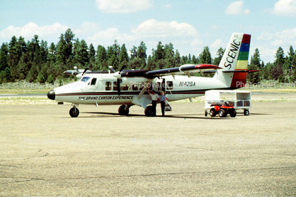 N142SA, Scenic Airlines, De Havilland Canada DHC-6-300, Twin Otter/VistaLiner, 1985, 1980s