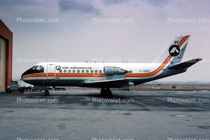 F-GATI, Air Alsace, VFW-814, 1979, 1970s, milestone of flight