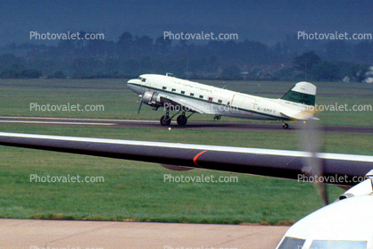G-AMPY, Douglas DC-3 Twin Engine Prop, Pollution Control, DOD, Department of Transportation