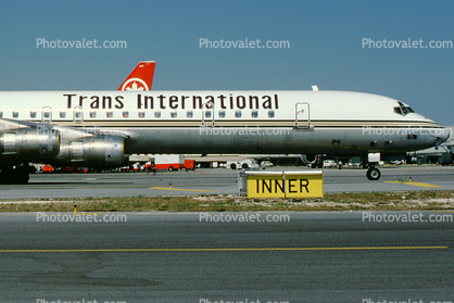 N25UA, Trans International, Douglas DC-8
