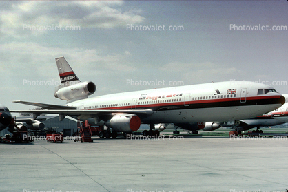 N831LA, Laker Airways, McDonnell Douglas DC-10-30, Greenbrier Airport, White Sulfer Springs, 1982, 1980s, CF6