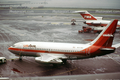 N317AU, Boeing 737-2B7(Adv), US Air, 737-200 series, 1983, 1980s