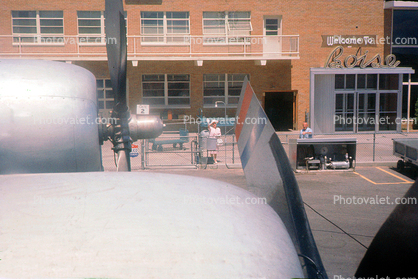 Propeller, spinner, Boise Air Terminal, (Gowen Field), Idaho, 1960, 1960s