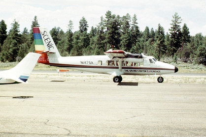 N147SA, DHC-6-300 Twin Otter, Scenic Airlines, Grand Canyon Airport, PT6A-27, 1985, 1980s, PT6A