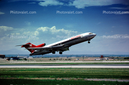 N278US, Northwest Airlines NWA, Boeing 727-251, JT8D, 727-200 series, June 1994