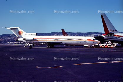 N4732, National Airlines NAL, Airstair, Boeing 727-235, JT8D, JT8D-7B, 727-200 series