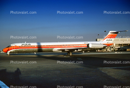 N821US, McDonnell Douglas MD-82, PSA, JT8D-217C, JT8D, Smileliner