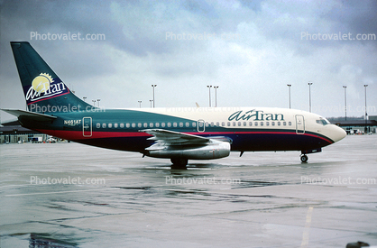 N461AT, Air Tran, Boeing 737-2E1, 737-200 series, February 1995, JT8D