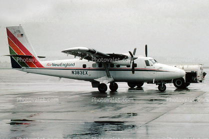 N383EX, Air NewEngland, DHC-6-300 Twin Otter, April 1979, PT6A-60A, PT6A, 1970s