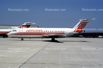 N107EX, BAC 1-11 201/Z/AC, Florida Express Airlines, BAC 111-201AC, Spey 506