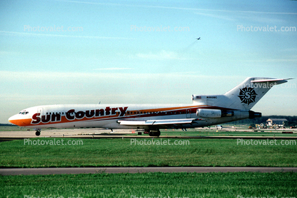 N283SC, Sun Country Airlines, Boeing 727-225, JT8D-15, JT8D, 727-200 series