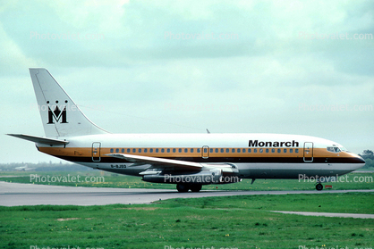 G-BJ80, Boeing 737-2L9(Adv), Monarch Airlines, 737-200 series